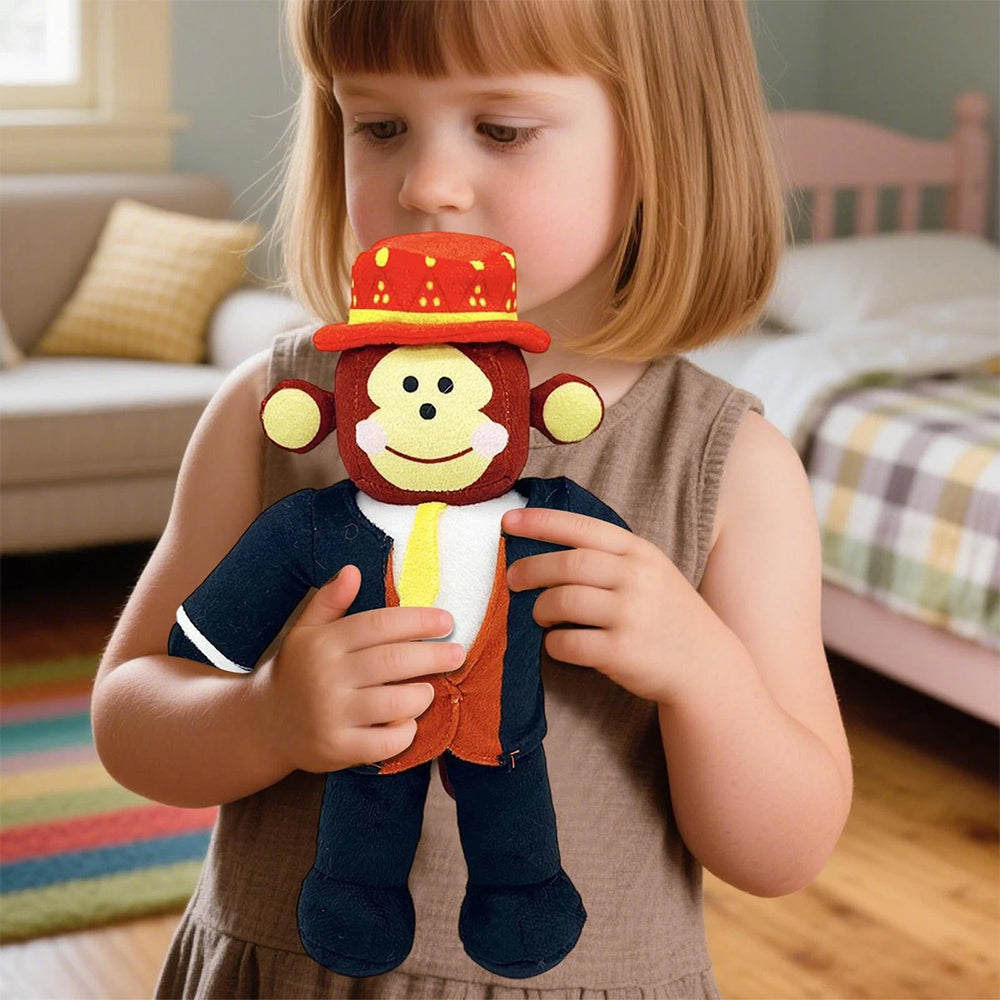 Steal A Brainrot Monkey Plush Toy Funny Cartoon Stuffed Animal Doll Plush for Play & Display