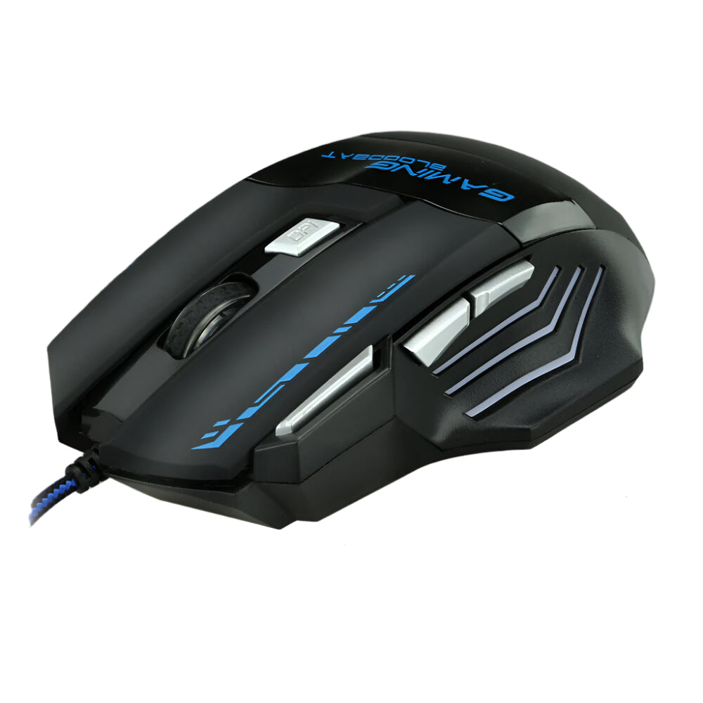 7 Button 7200 DPI LED Wired USB Ergonomic Optical Gaming Mouse For PC Laptop Mac