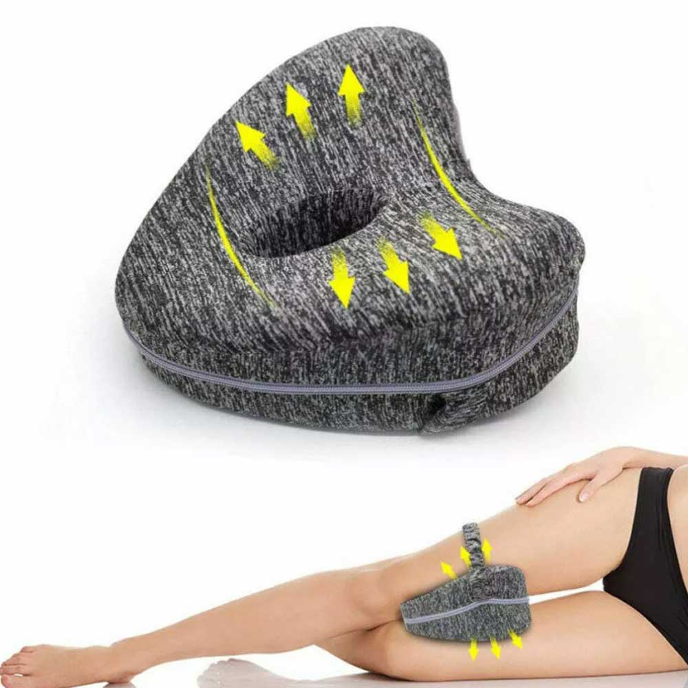 Memory Foam Leg Pillow Cushion Knee Support Pain Relief Washable Cover Bed Sofa
