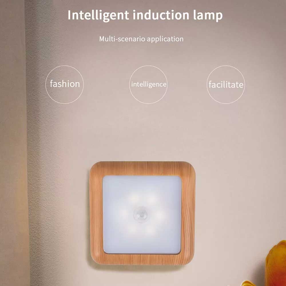 Motion Sensor Night Light – 6 LED Battery-Powered for Closet, Cabinet & Wall