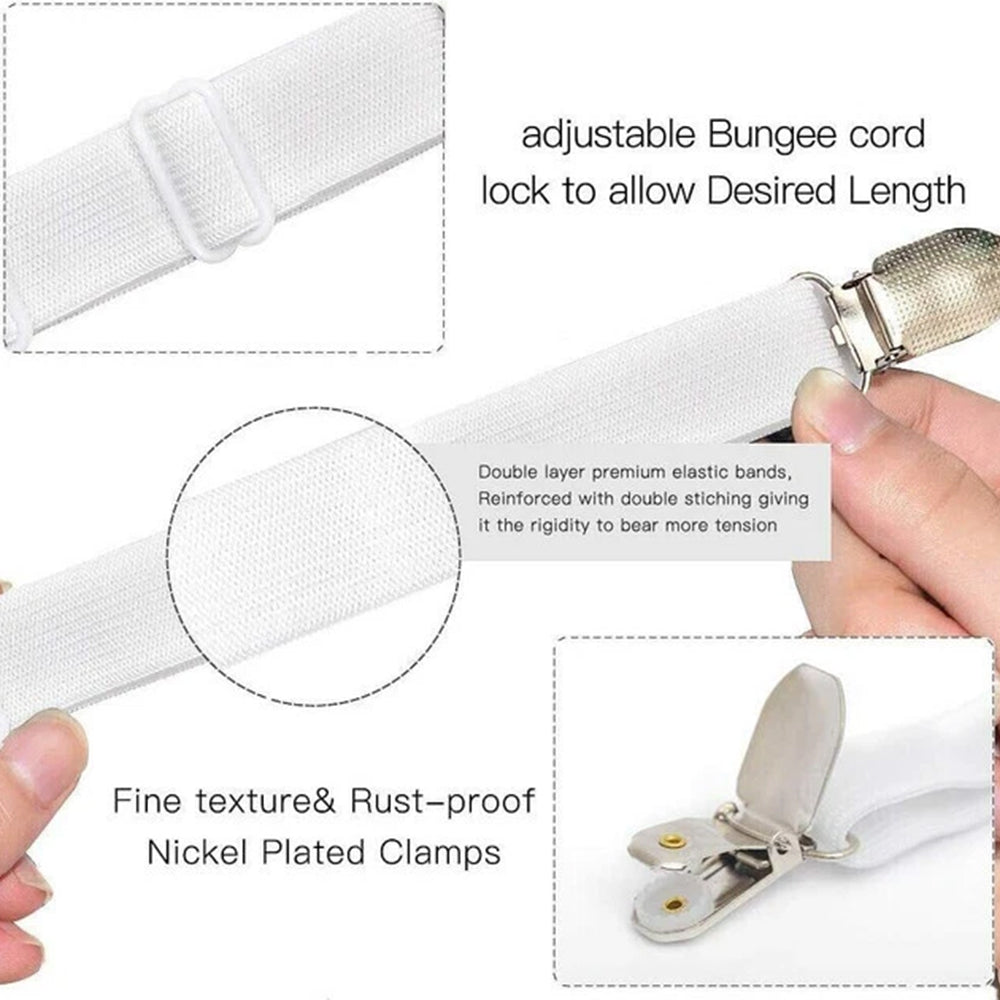 12Clamp Bed Mattress Sheet Clips Holders Fasteners Grippers Straps Suspender Fitted