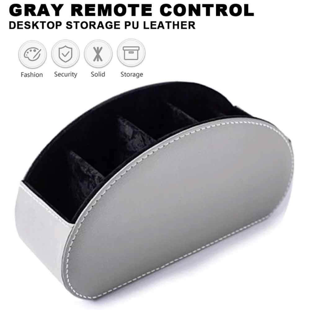 TV Remote Control Holder Table Storage Box 5 Grid Desktop Tidy Organizer Case