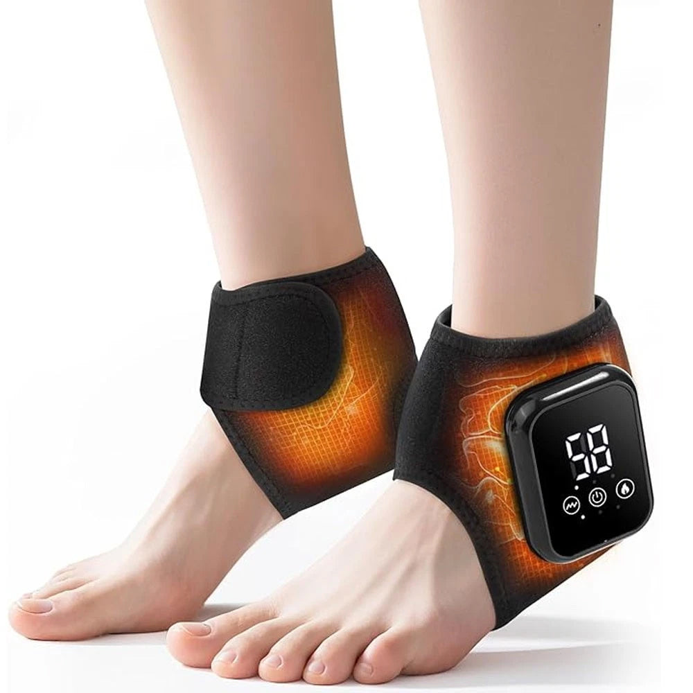 Foot Vibration Massager with Infrared Heat - 3 Modes for Pain Relief & Therapy