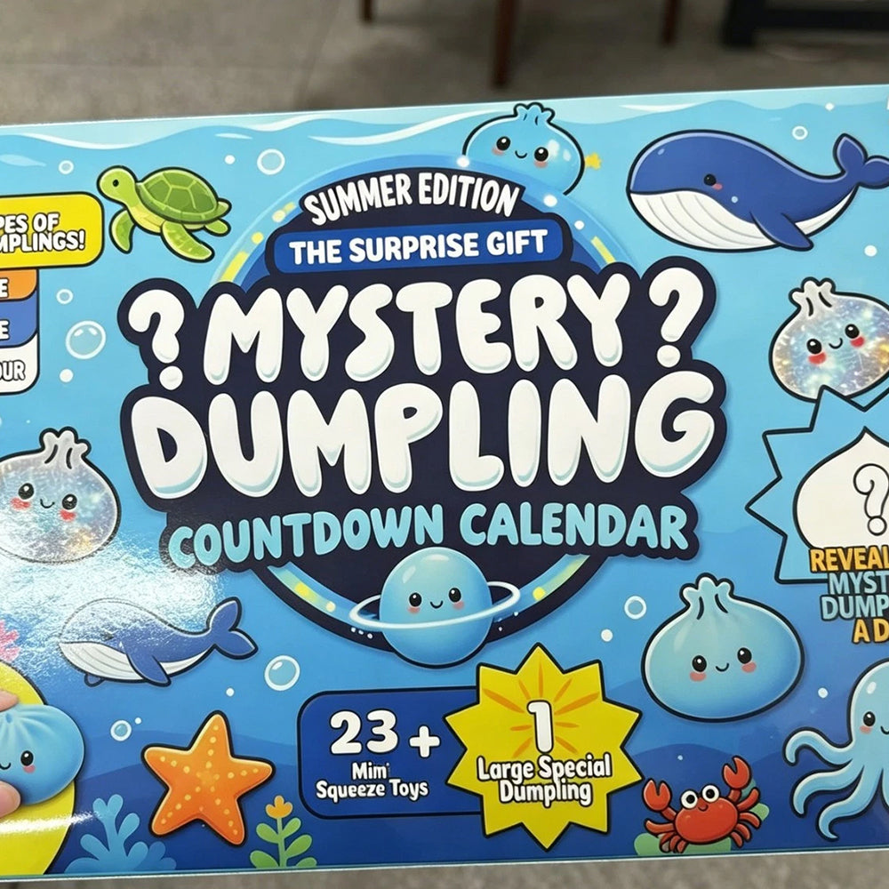 Mystery Dumpling Blind Box – 24-Day Advent Calendar Squishy Bao Bun Stress Relief