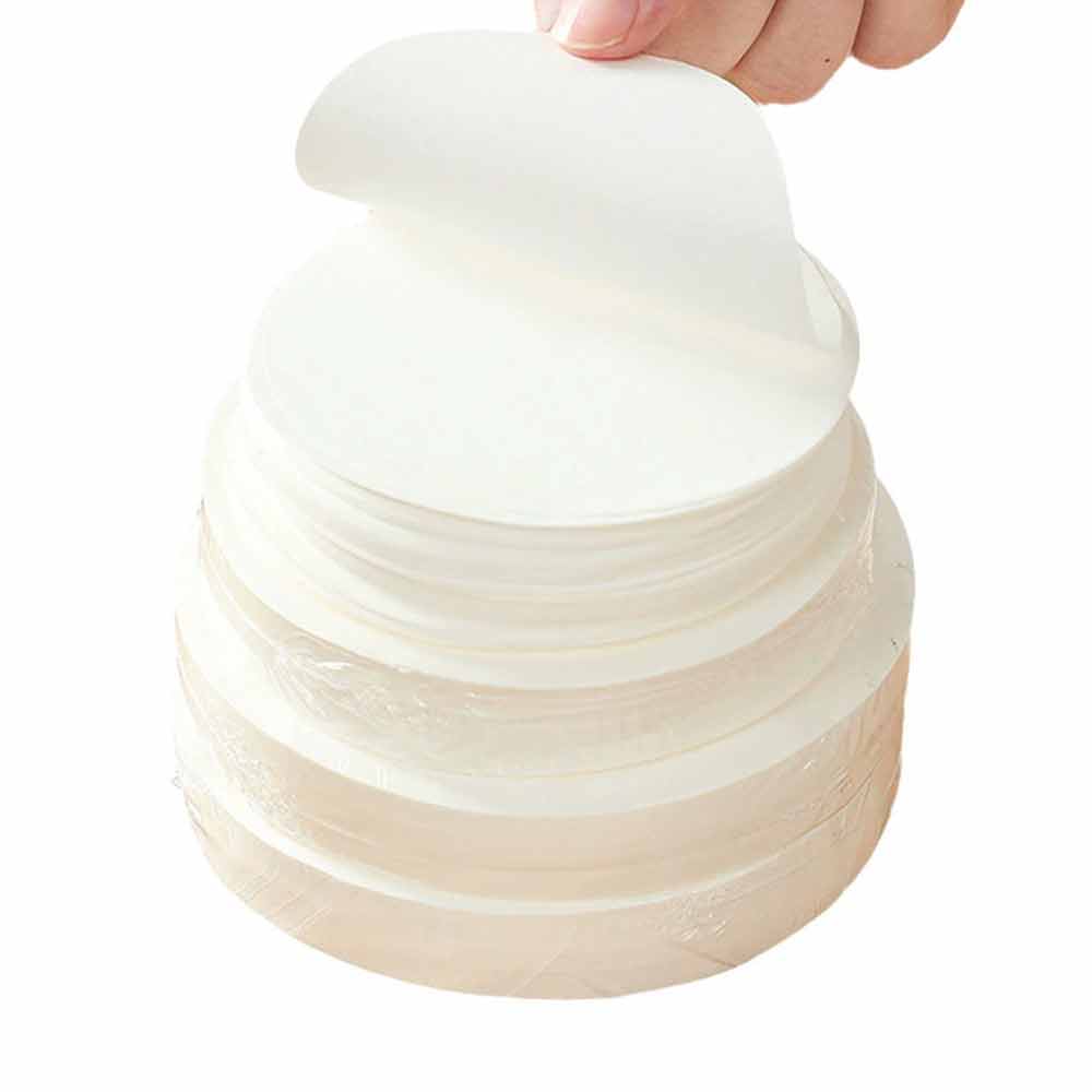 100 Pcs Non-Stick Wax Discs – 12cm Hamburger Burger Patty Wax Papers, Round