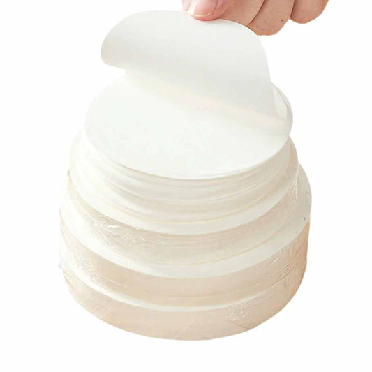 100 Pcs Non-Stick Wax Discs – 12cm Hamburger Burger Patty Wax Papers, Round