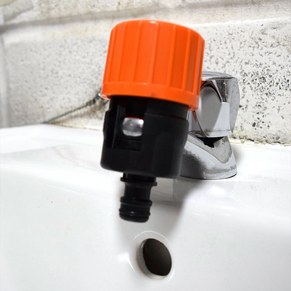 Kitchen Mixer Tap Hose Connector - Garden Hose Pipe Adapter for Indoor & Outdoor Use