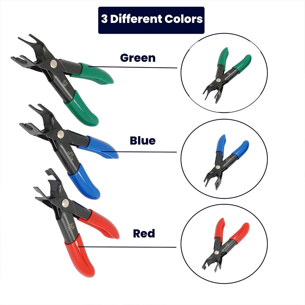 3PC Fuel Line Disconnect Pliers Set - Petrol Diesel Fuel Pipe Removal Tool