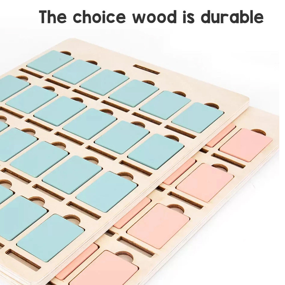 Wooden Guessing Board Game – Logical Thinking Training, 2-Player Interactive Puzzle