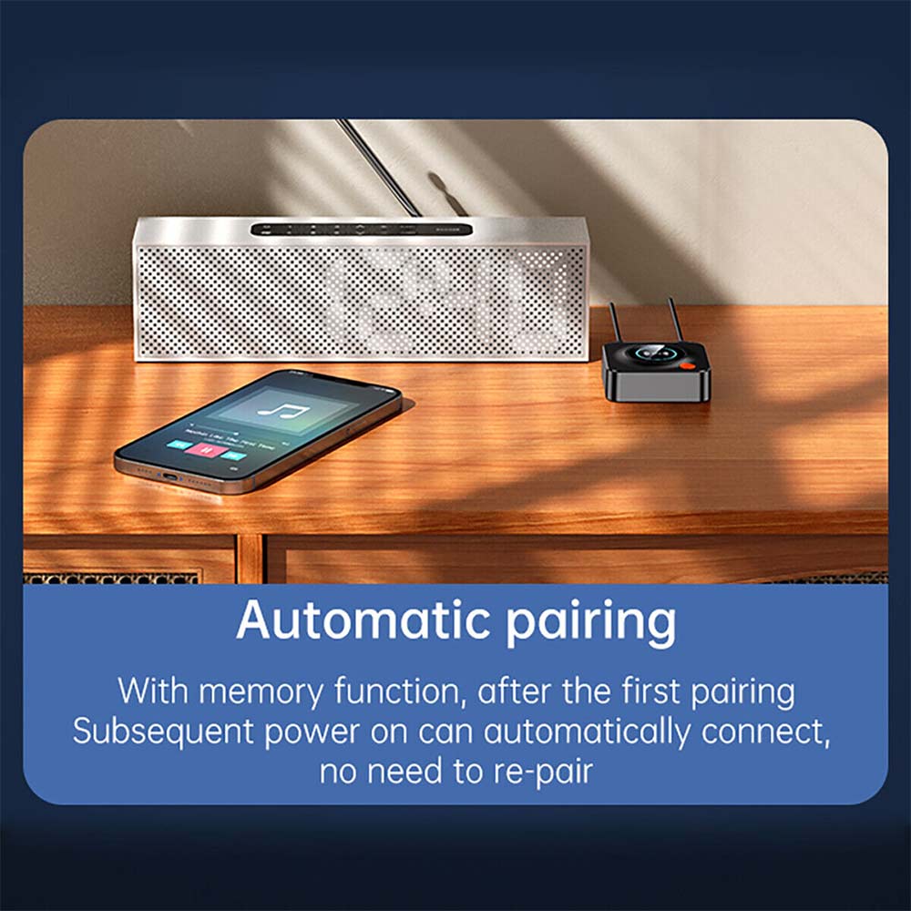 Bluetooth 5.1 Stereo Car Kit AUX 3.5mm Jack Wireless Adapter Audio Receiver