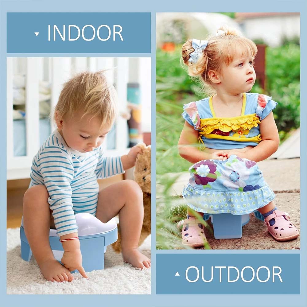 Travel Potty - Reusable Portable Folding Potty for boys and girls Outdoor Camping