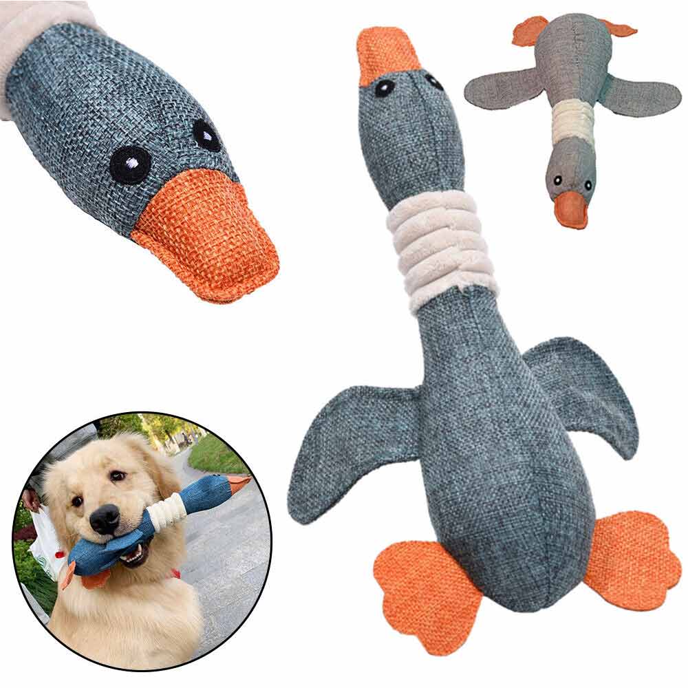 Crinkle Rope Plush Puppy Pet Chew Toy Rope Squeaker Squeaky Teething Dog Toys
