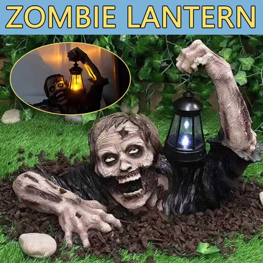 Ground Breaking Zombie Skeleton Prop Lantern Garden Decor CG Book week Party
