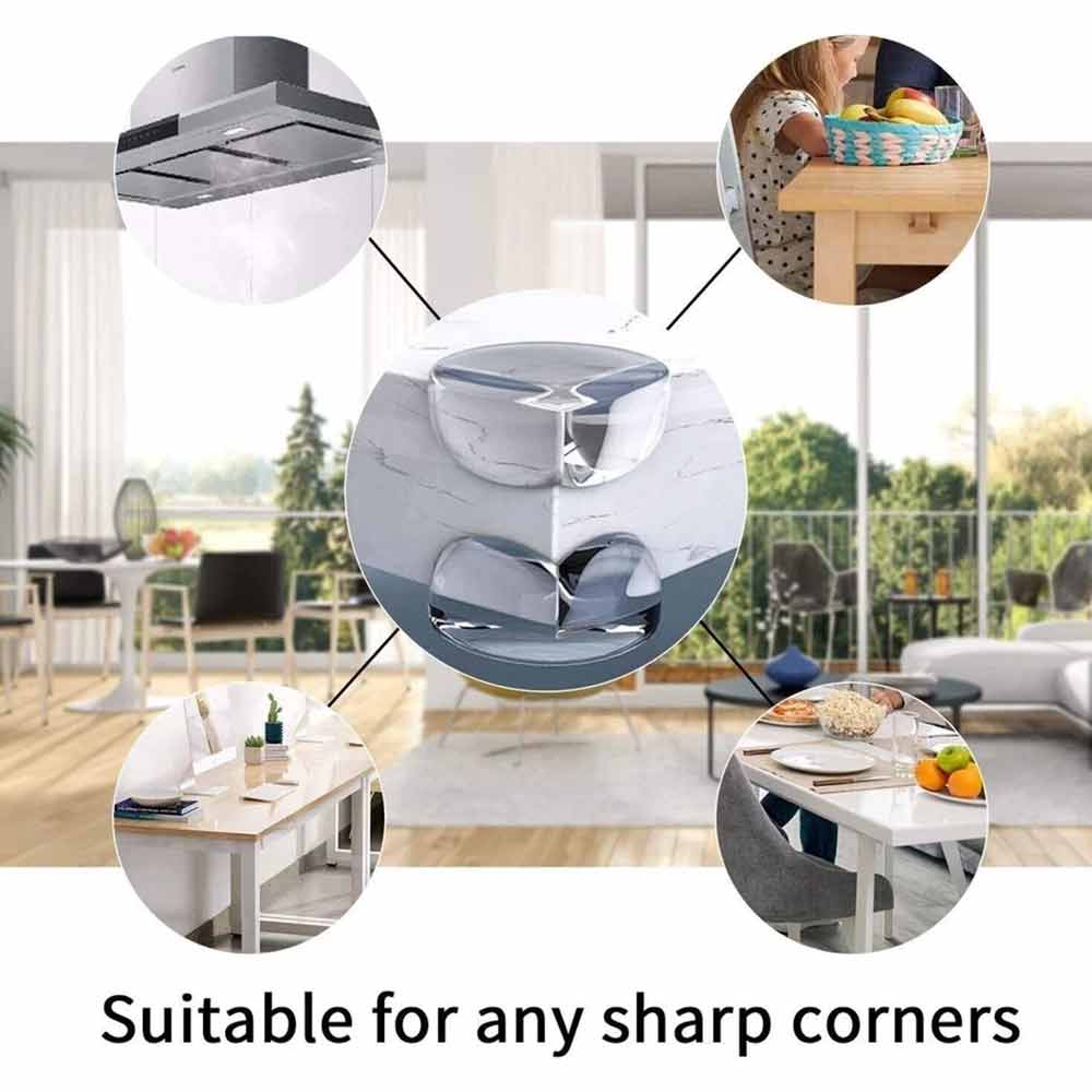 Safety Corner Cushion – 8-Pack Clear Edge Guard Protector for Table Furniture