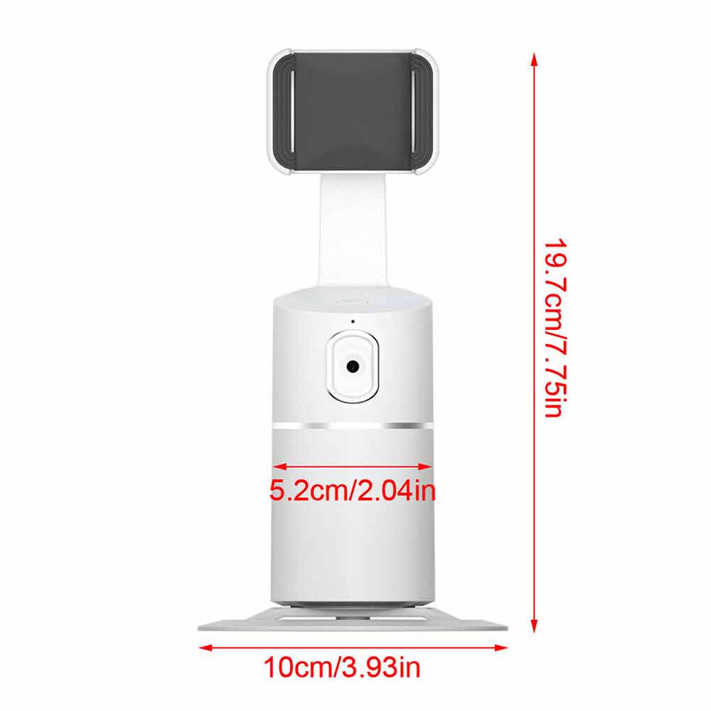 360° AI Auto Face Tracking Phone Holder Smart Selfie Stick Stand Camera Mount