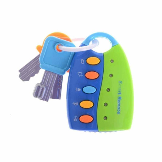 Musical Car Key Colorful Flash Keychain Gift Baby Colorful Remote Pretend Toy