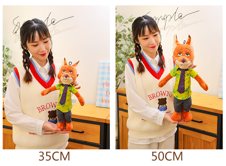 Fox & Rabbit Soft Plush Dolls - Anime Cartoon Stuffed Figure Hugging Toys