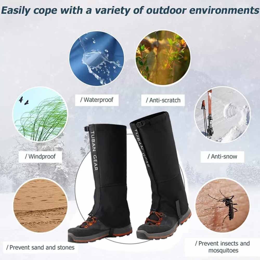 Waterproof Snake Gaiters – Anti-Bite, Snow & Sand Proof Leg Protection for Hiking & Outdoor Work