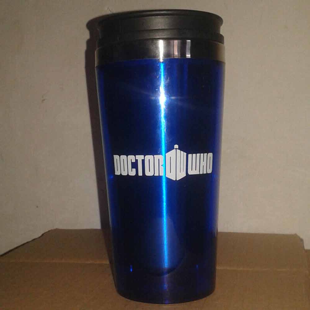 16oz Bottle Doctor Who Travel Coffee Mug TARDIS Insulated Tumbler Cup