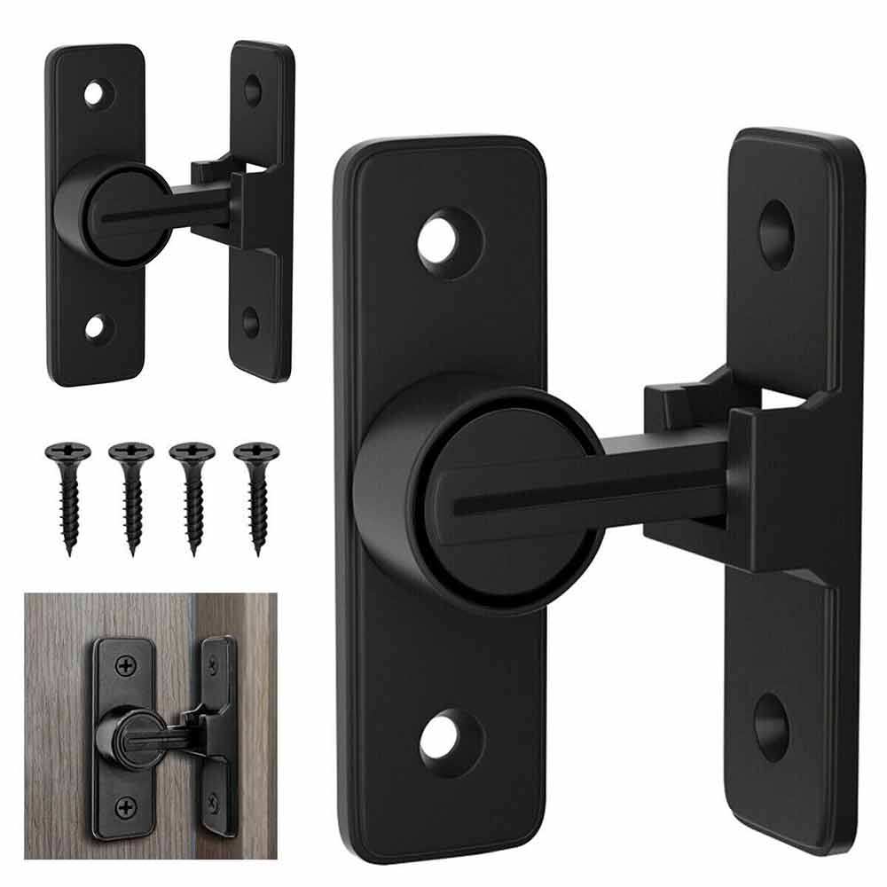 Barn Door Lock Heavy Duty Sliding Barn Door Latch Lock 90 Degree Gate Latch