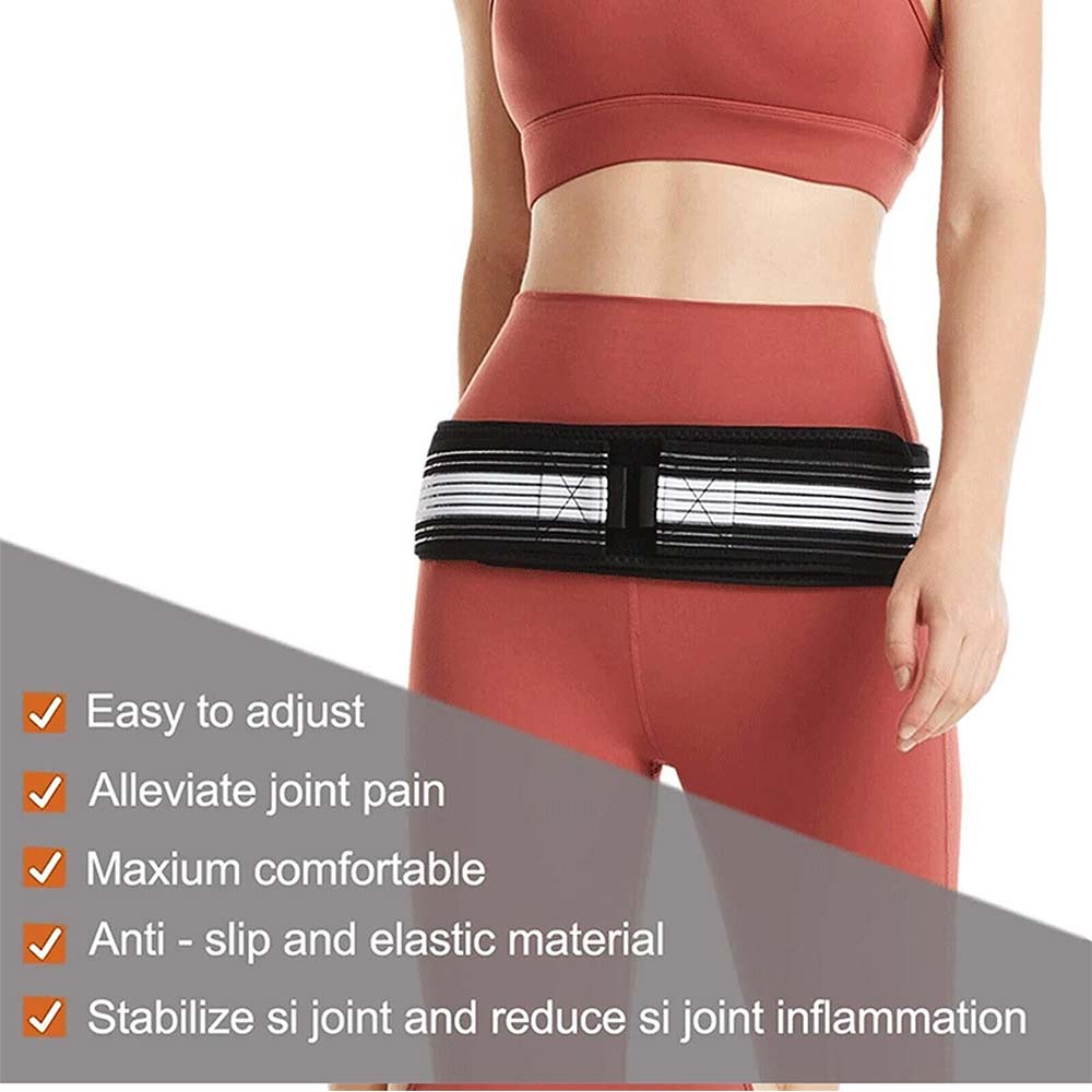 Sacroiliac Joint Belt With Vents Hip Brace for Sciatica Pelvis Lumbar Nerve Pain