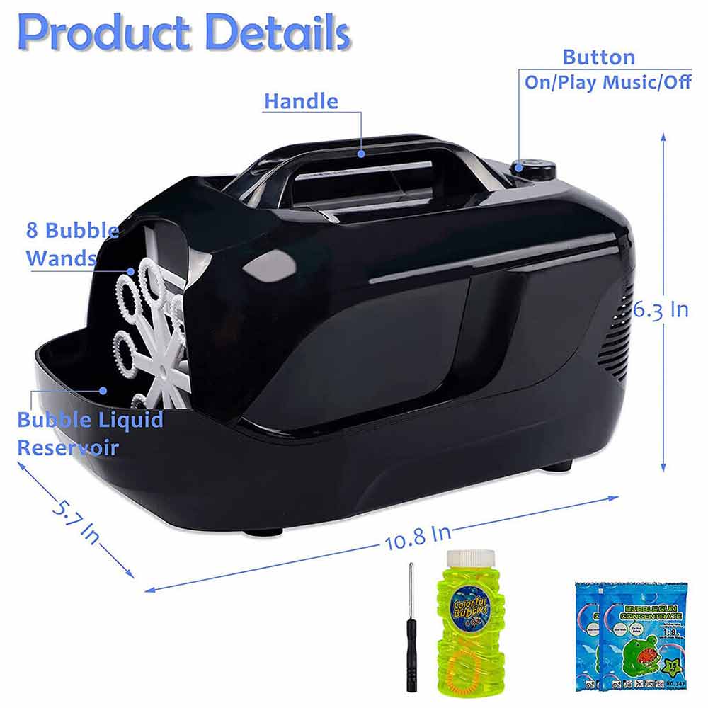 USB Automatic Bubble Blower Bubbles Electric Bubble Machine Wedding Party Xmas
