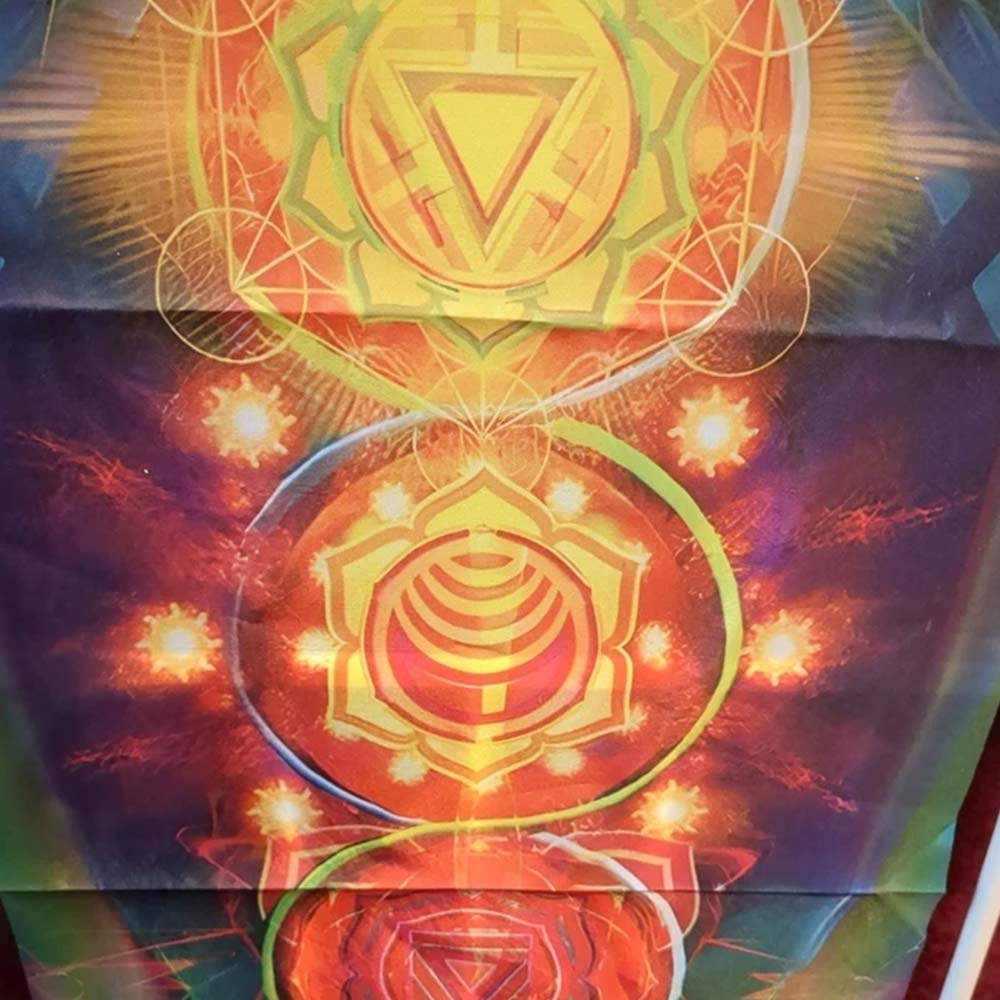 7 Chakra Wall Hanging 150cm - Meditation Tapestry for Yoga Reiki Spiritual Decor