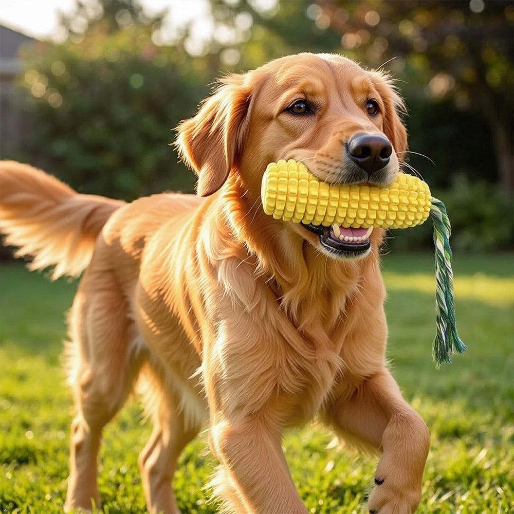 Indestructible Dog Chew Toy – Tough TPR Squeaky Toy for Aggressive Chewers