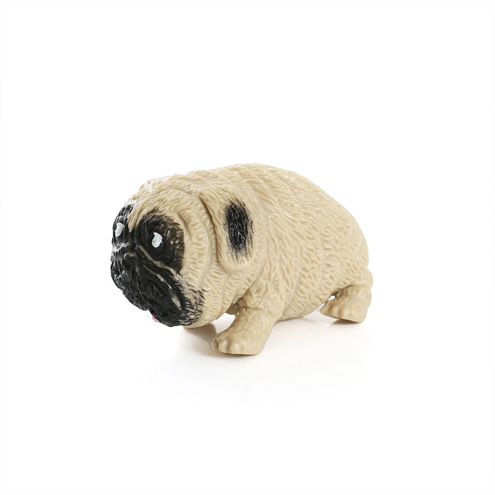 Stretchy Pug Squishy Toy – Fidget Stocking Filler, Sensory Play Gift