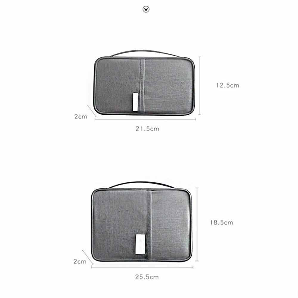 Passport Holder Travel Document Wallet Waterproof RFID Bag Family Case Organizer