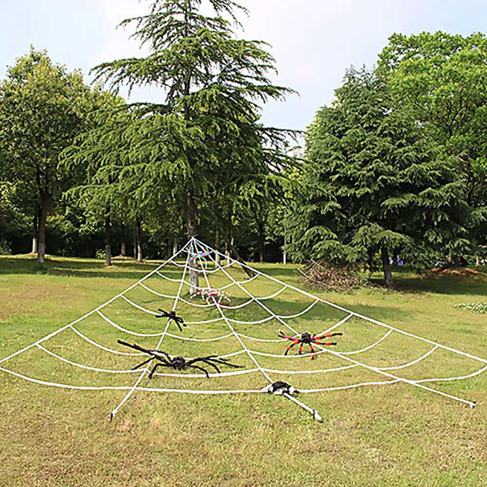 5M Giant Spider Web Halloween Decoration Haunted House Prop Indoor Outdoor Party