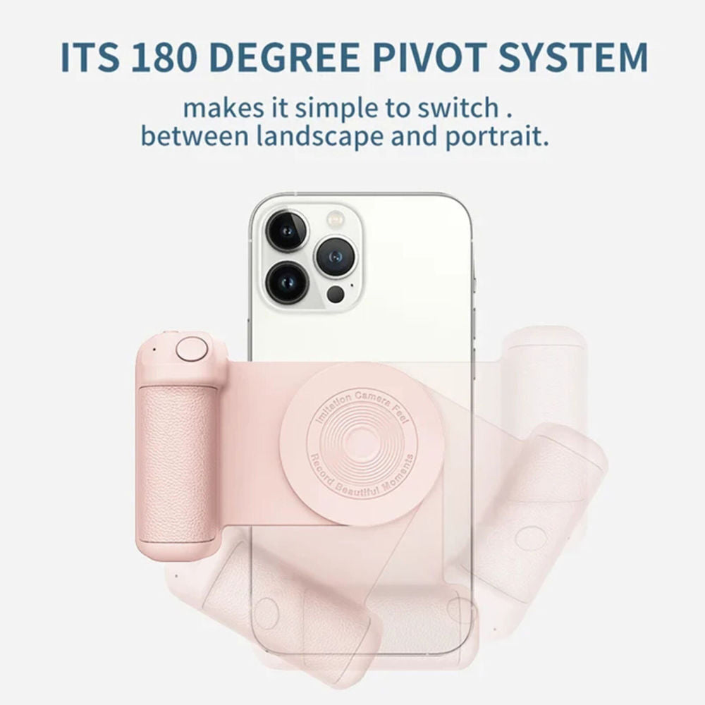 Bluetooth Phone Camera Shutter Hand Grip Magnetic Holder for Iphone Android