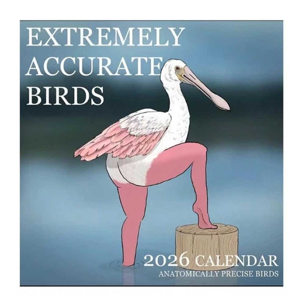 2026 Calendar of Extremely Accurate Birds - Illustrated Gift Wall Calendar