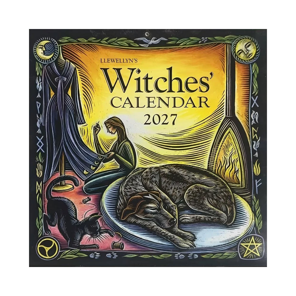 2027 Witches' Wall Calendar – Premium Copper Paper Hanging Calendar Decor
