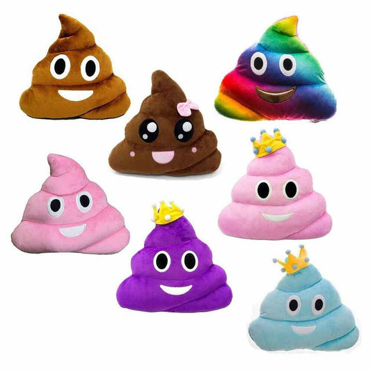30cm Poo Family Emoji Emotion Pillow Stuffed Plush Cushion Pillow Funny Doll