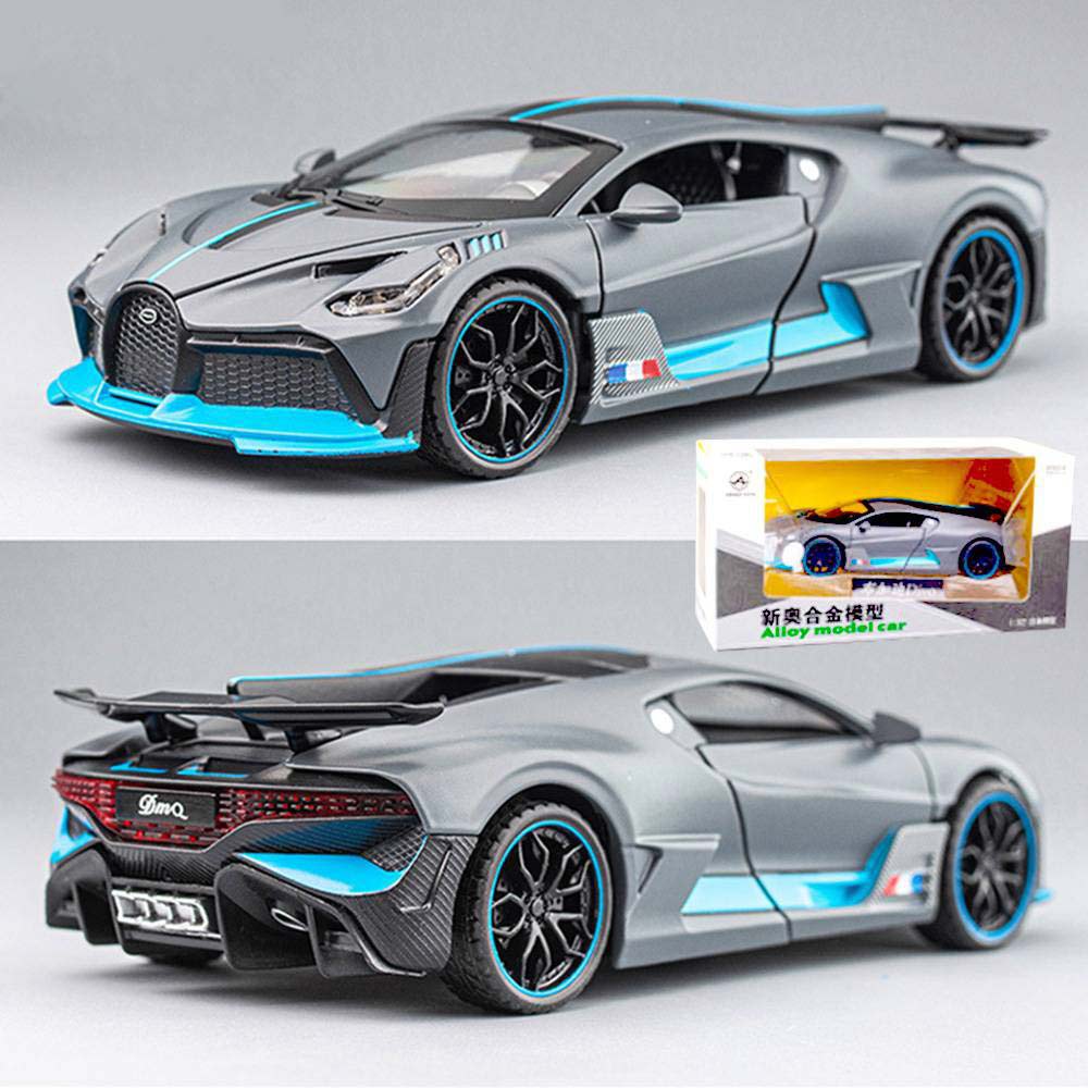 Diecast Bugatti Divo 1:32 – Alloy Model Car with Light, Music & Open Doors