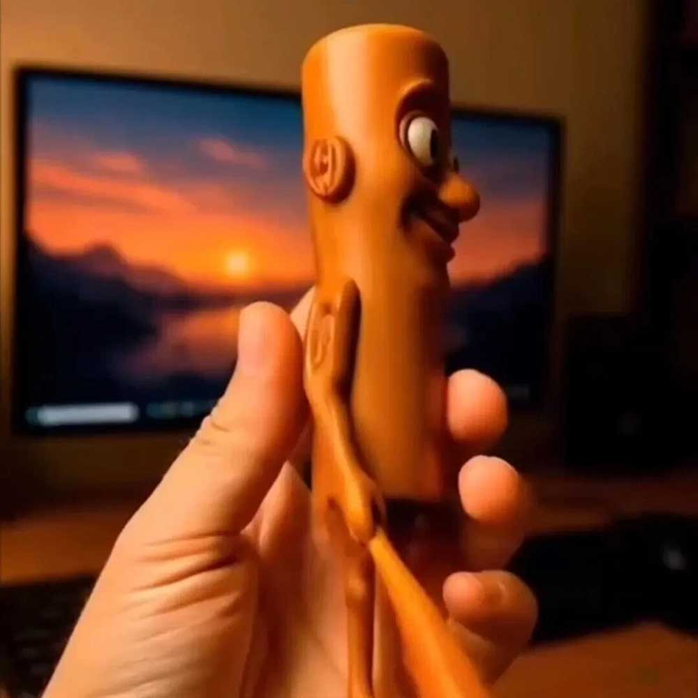 Tung Tung Sahur Italian Brainrot Wooden Stick Monkey Creative Toys Desktop Decoration