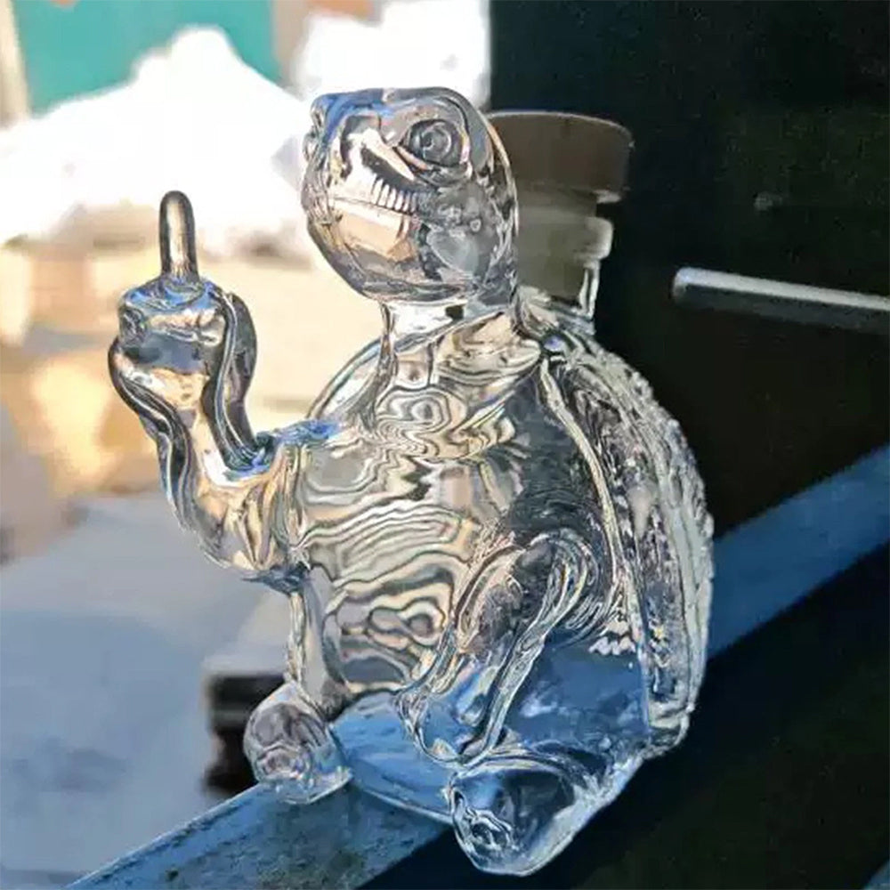 Turtle Whiskey Bottle 2025 - Unique Animal Glass Decanter Gift 350ml