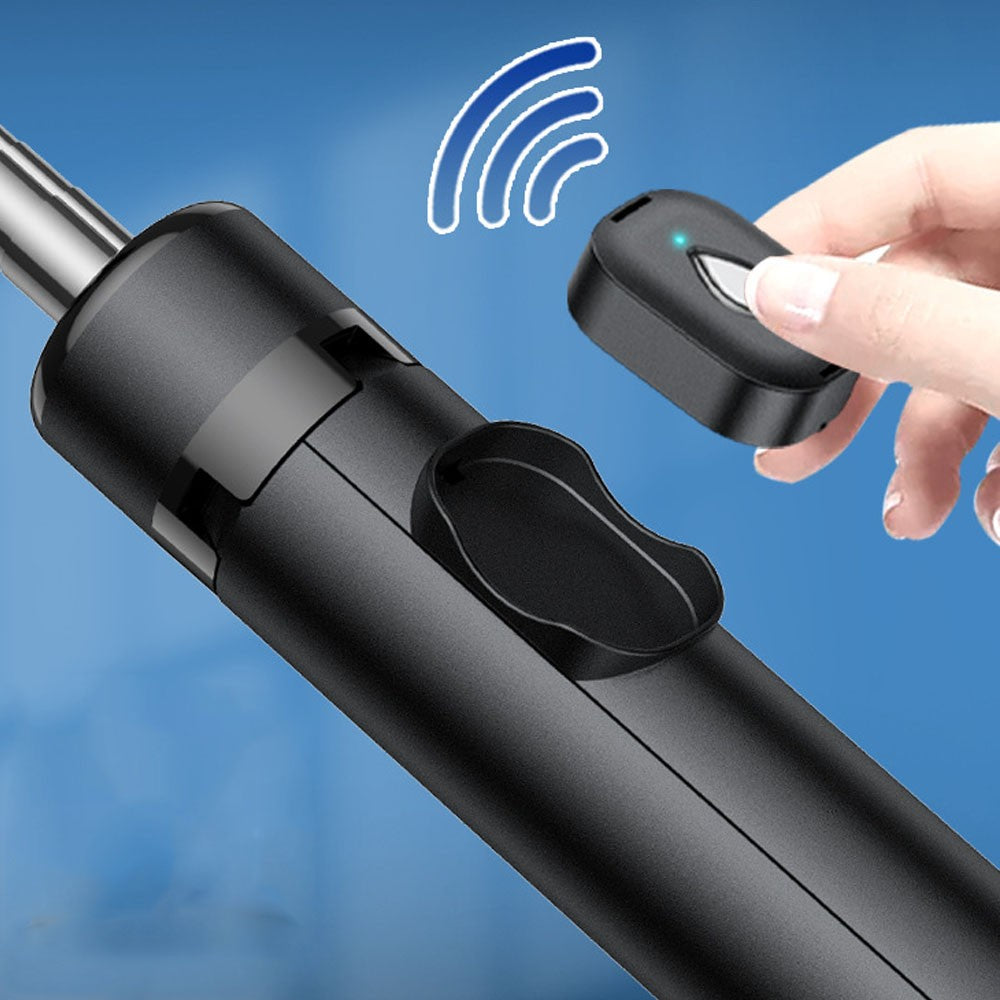 Universal Extendable Bluetooth Wireless Selfie Stick with Fill Light Tripod