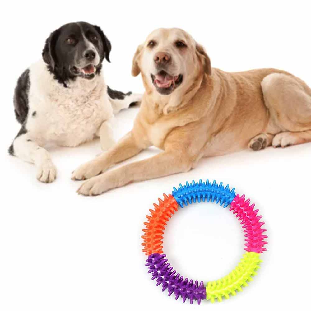 Puppy Dog Play and Training Chew Toy Dog Biting and Chew Ring Dog Dental Toy