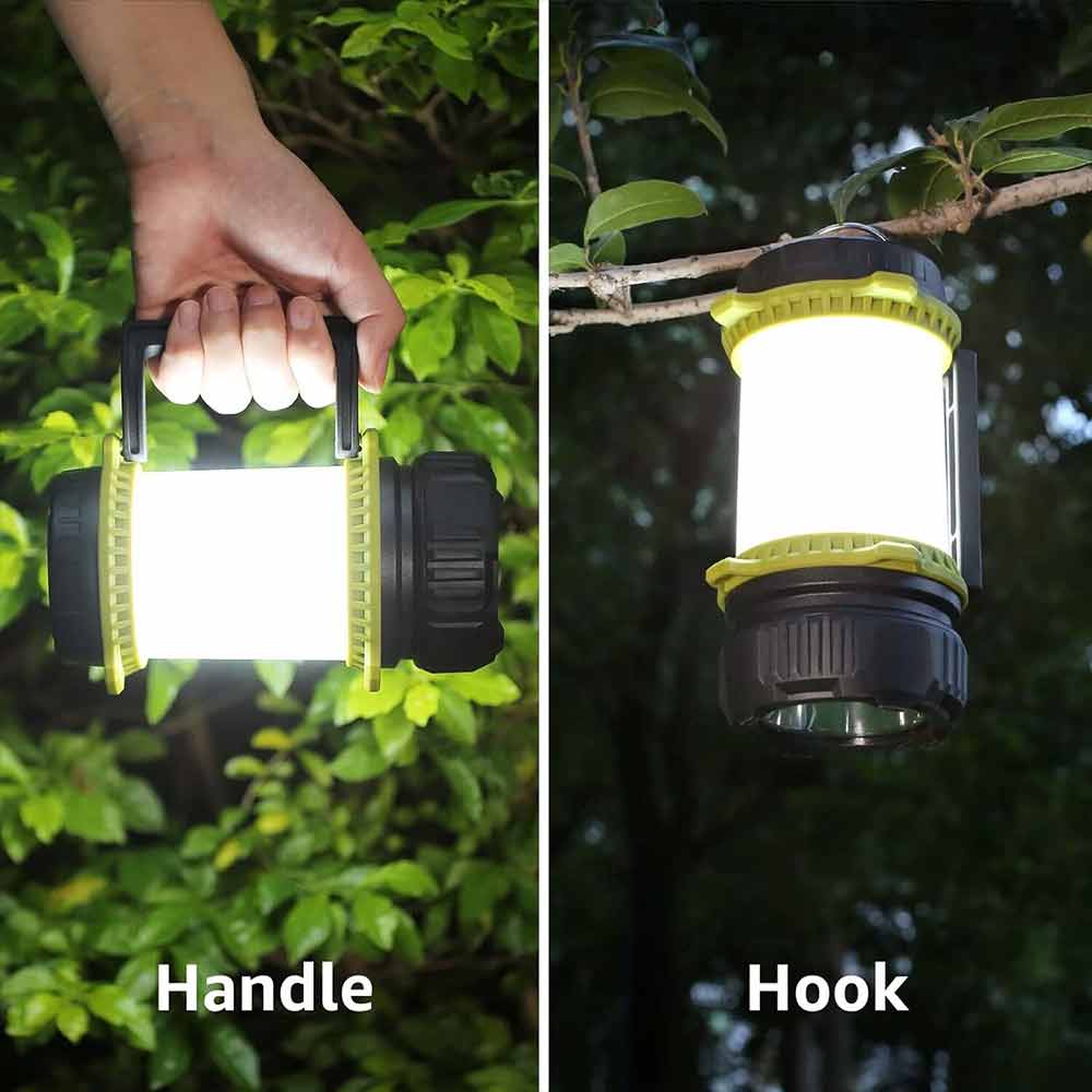 LED Camping Lantern & Power Bank – Rechargeable Tent Light, 6 Modes