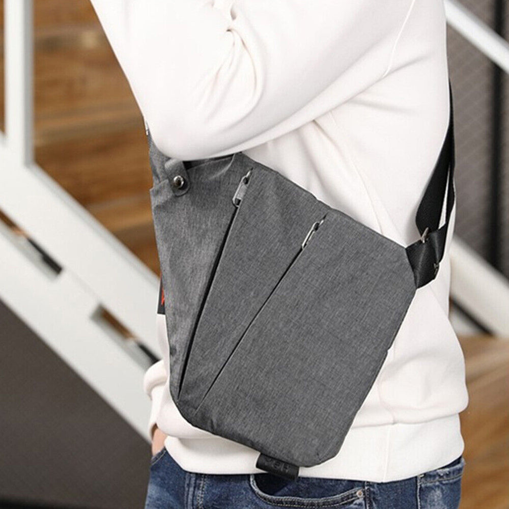 MensWaterproof Bag Personal Anti Theft Shoulder Pocket Portable Chest BagsTravel