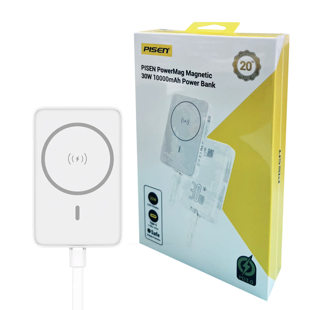 10000mAh 30W Magnetic Wireless Power Bank – PD QC3.0 Super Fast Charging