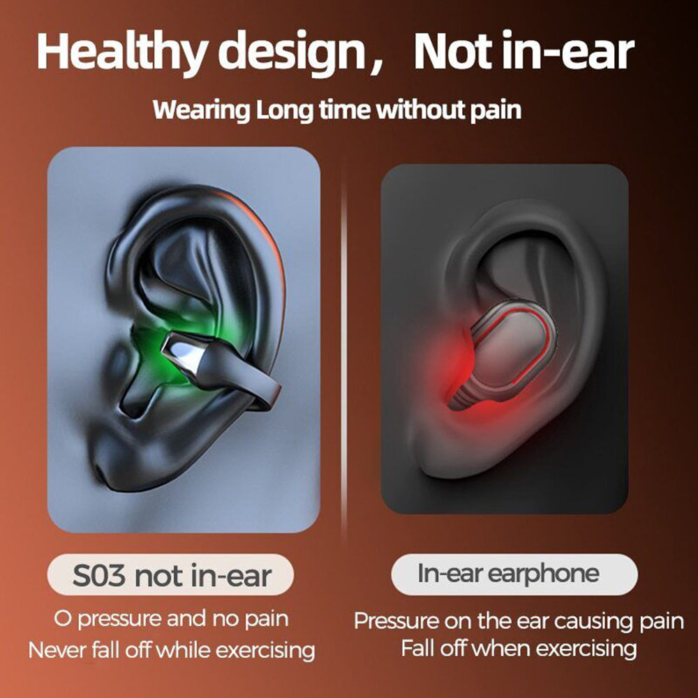 NEW Bone Conduction Earphone Bluetooth Wireless Headphones Sports Headsets