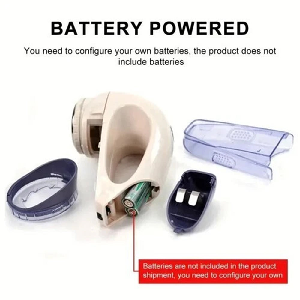 Electric Lint Remover - Battery-Powered Fabric Shaver for Clothes & Debobbler