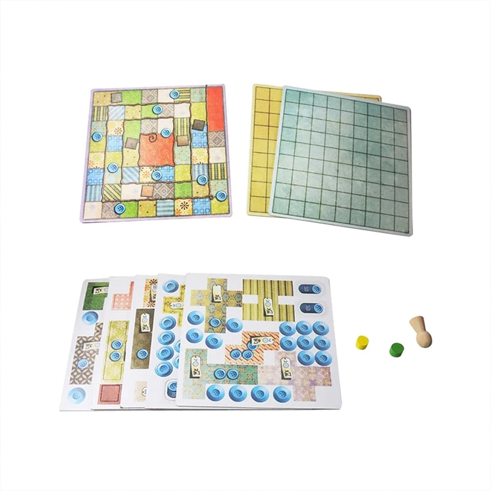 Patchwork Quilt Making Board Game for 2 Players | Strategy Puzzle Game for Families Christmas Gift