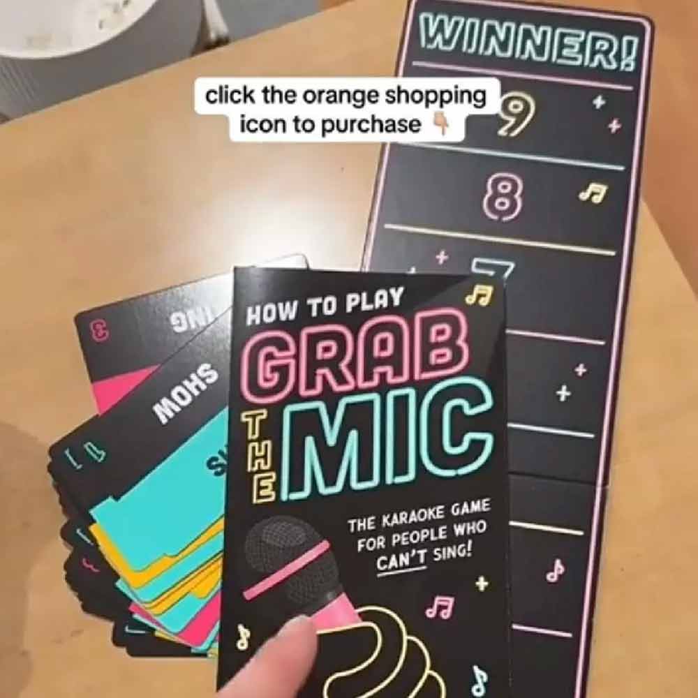 Grab The Mic Lucky Egg Exciting Grab The Mic Family Game 4 People Who Can't Sing