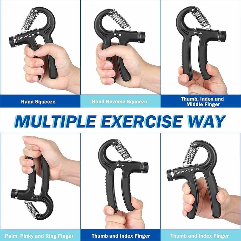 2-Pack Adjustable Hand Grip Strengthener – 5–60 kg Hand Exerciser for Forearm & Wrist