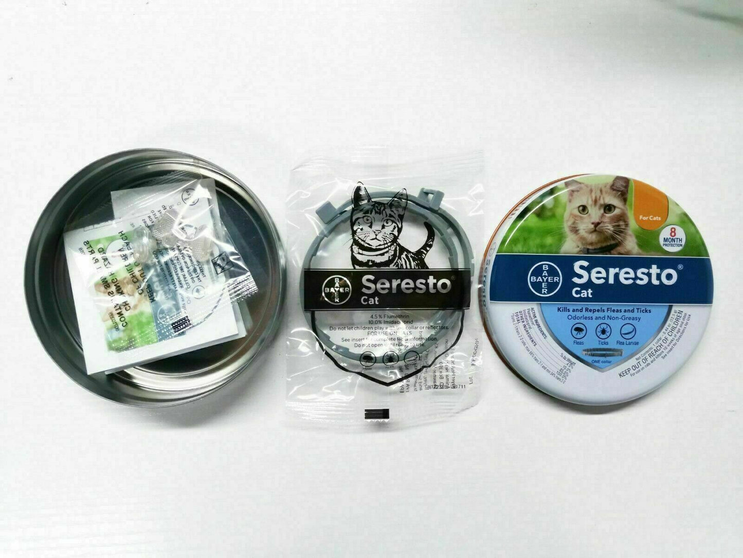 Bayer-Seresto Flea and Tick Collar 7-8Month Protection for Cats Small Large Dogs