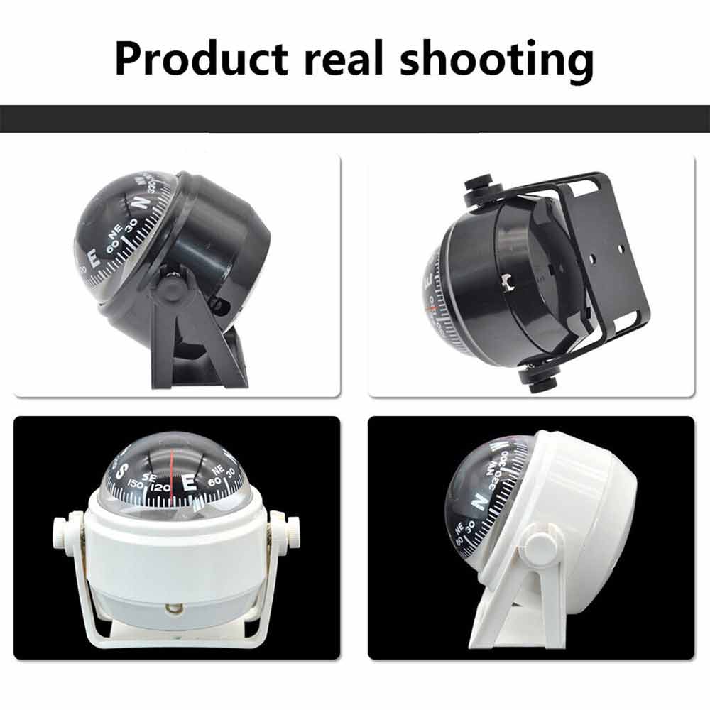 Marine Compass with Mount for Sail Ship Vehicle Outdoor Car Boat Navigation Tool